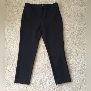 Black skinny work slacks